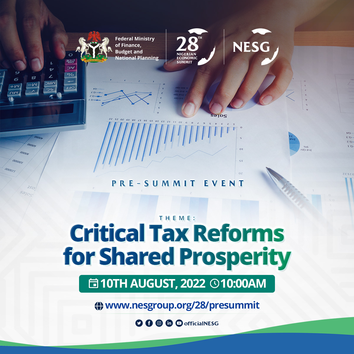 #NES28 Presummit Event: Critical Tax Reforms for Shared Prosperity,The Nigerian Economic Summit Group, The NESG, think-tank, think, tank, nigeria, policy, nesg, africa, number one think in africa, best think in nigeria, the best think tank in africa, top 10 think tanks in nigeria, think tank nigeria, economy, business, PPD, public, private, dialogue, Nigeria, Nigeria PPD, NIGERIA, PPD, The Nigerian Economic Summit Group